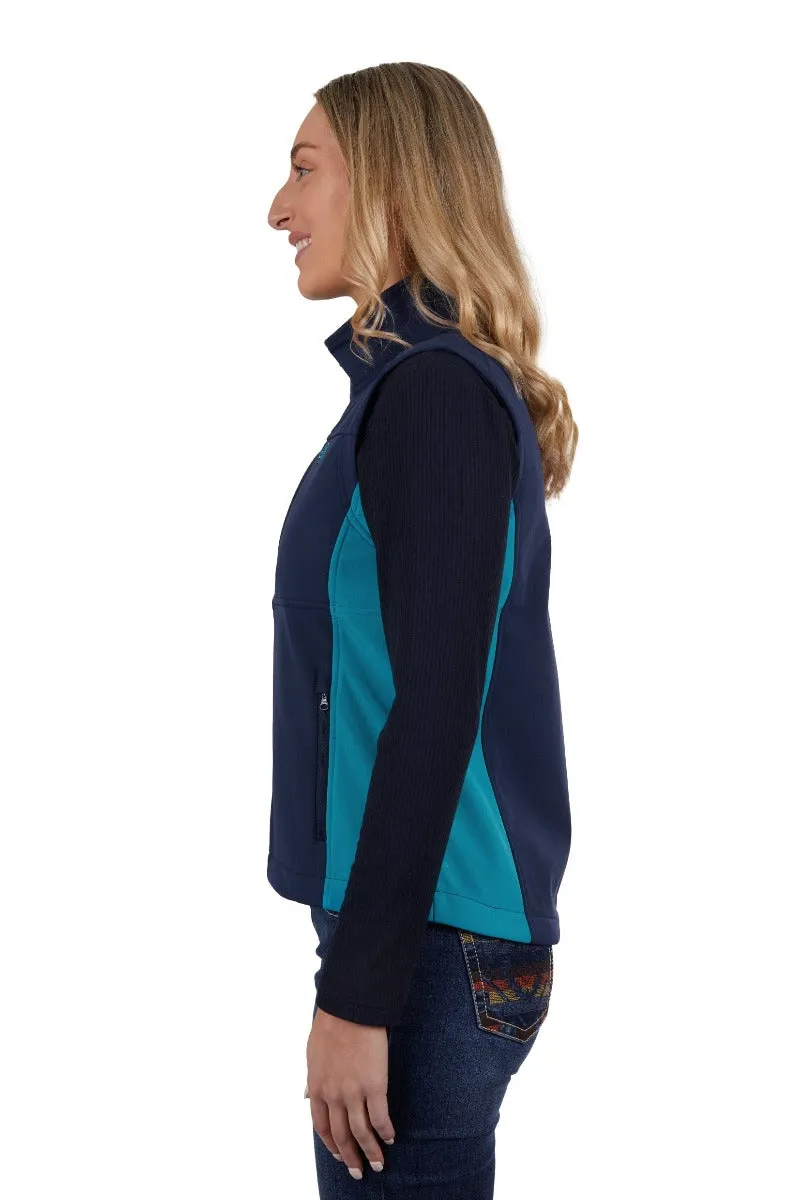 Pure Western Vest Womens Tracy Soft Shell