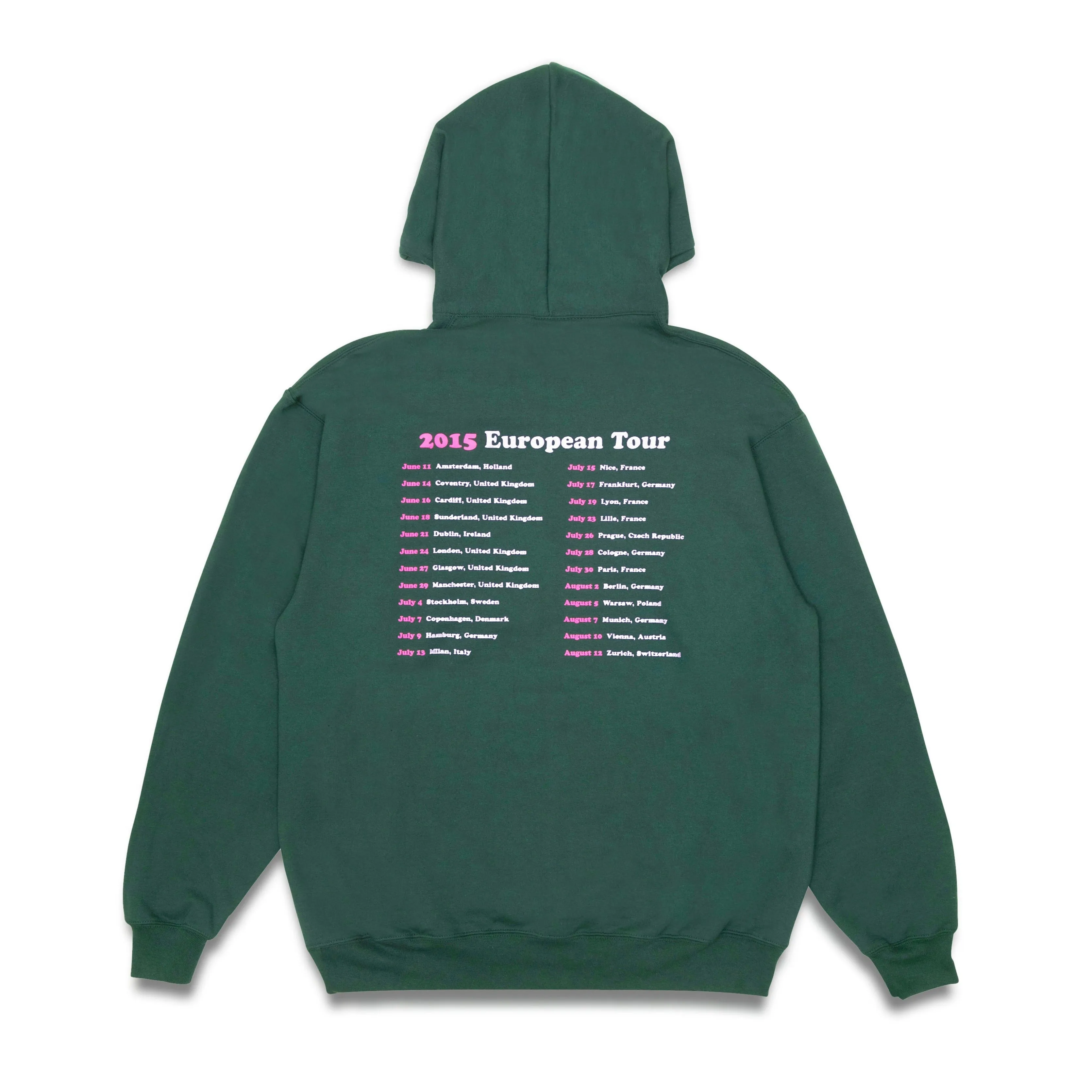 Quartersnacks Euro Tour Hoodie Forest Green