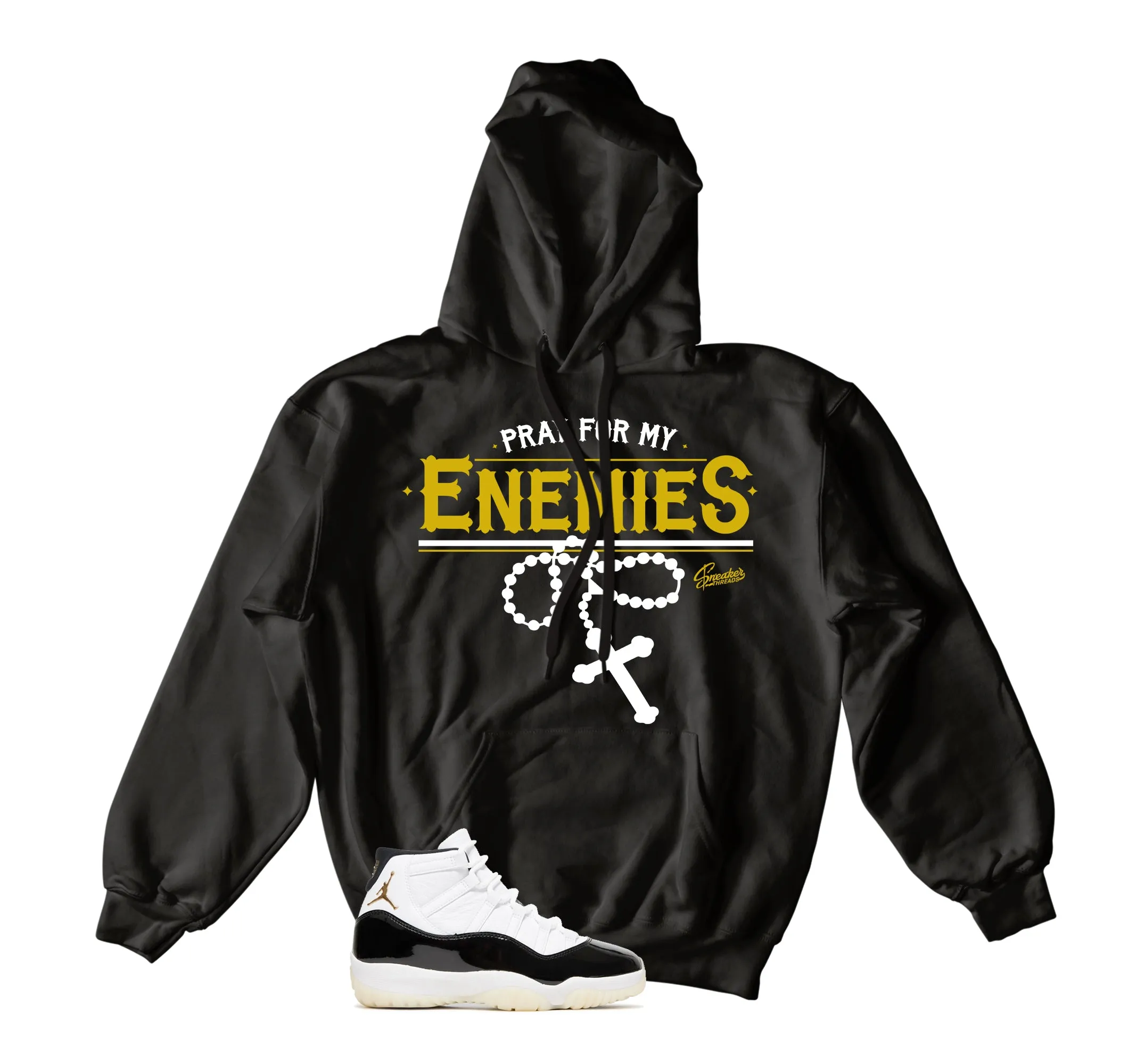 Retro 11 Gratitude Hoodie - Enemies - Black