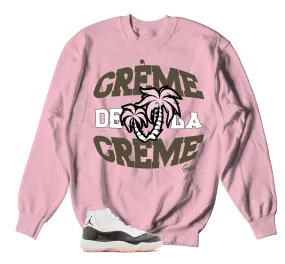 Retro 11 Neapolitan Sweater - Creme - Light Pink