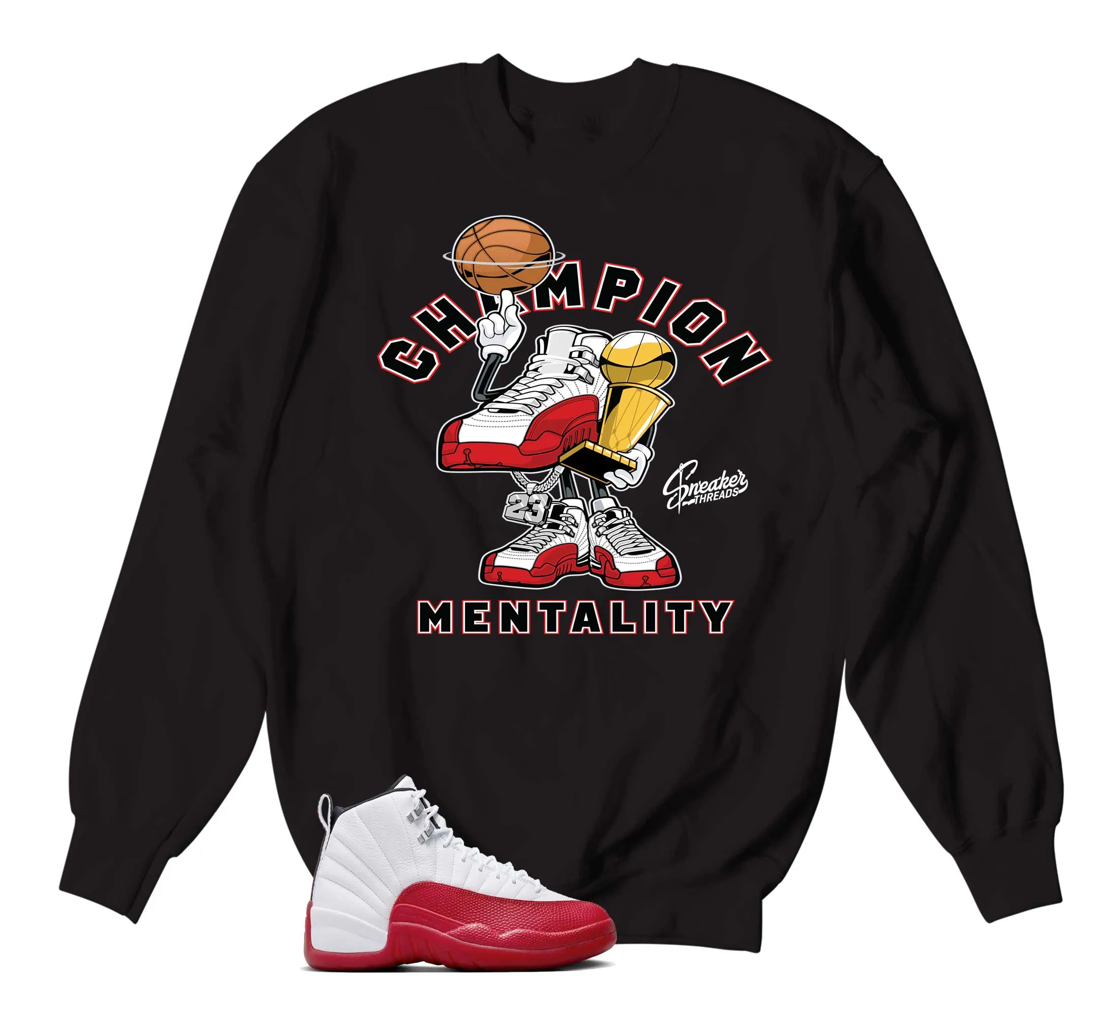 Retro 12 Cherry Champ Mentality Sweater