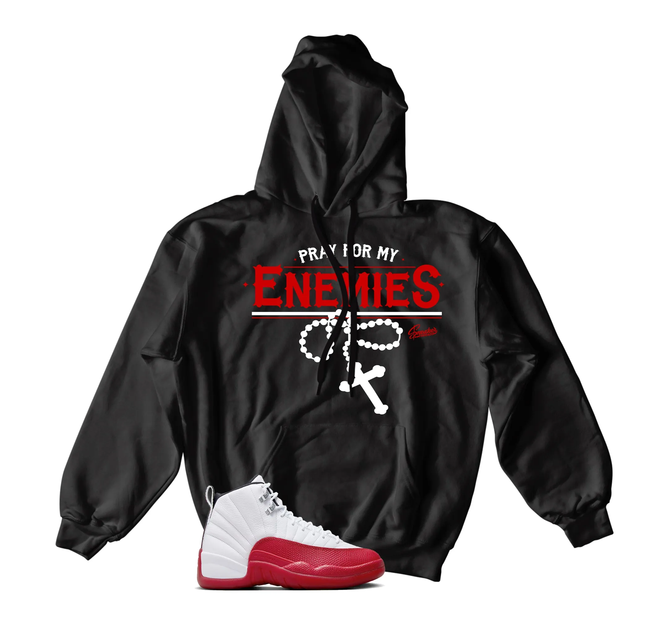 Retro 12 Cherry Enemies Hoody