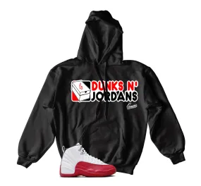 Retro 12 Cherry Hoody - Dunks N Jordans - Black