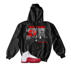 Retro 12 Cherry Hoody - Tony Knows - Black