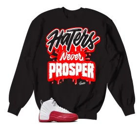 Retro 12 Cherry Sweater - Prosper - Black