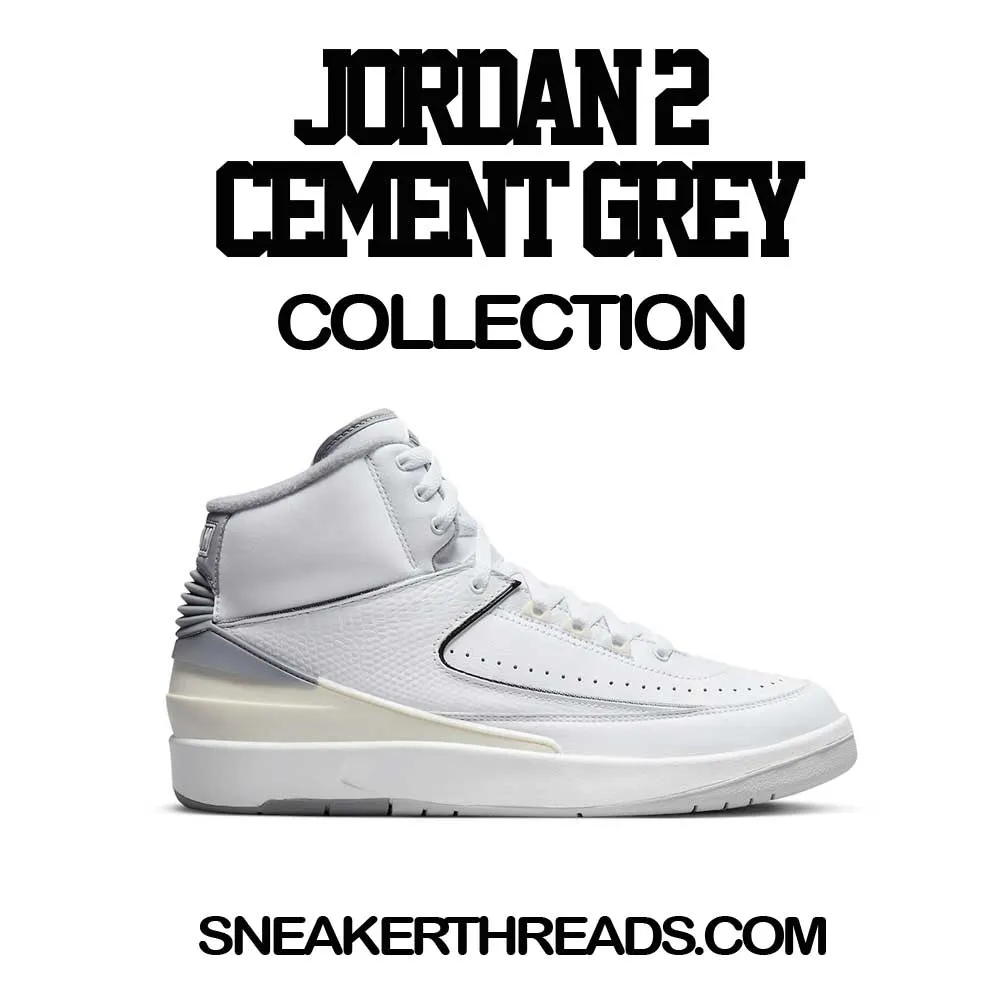 Retro 2 Cement Grey Sweater - My Life - White