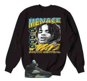 Retro 5 Aqua Sweater - Nineties - Black