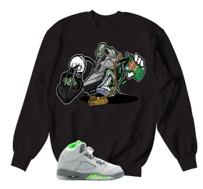 Retro 5 Green Bean Fly Kicks Sweater