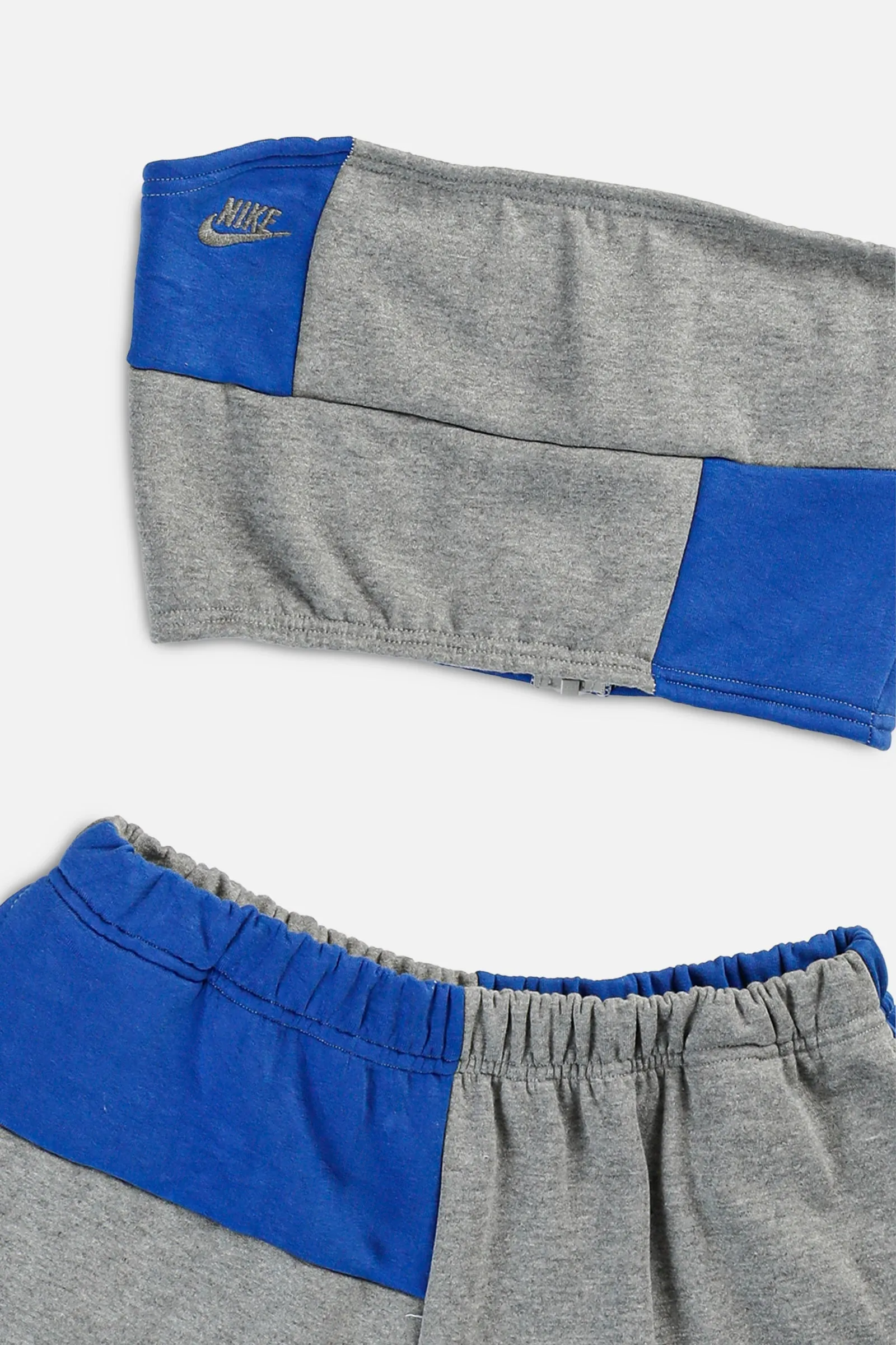 Rework Nike Patchwork Sweatshorts Set - M