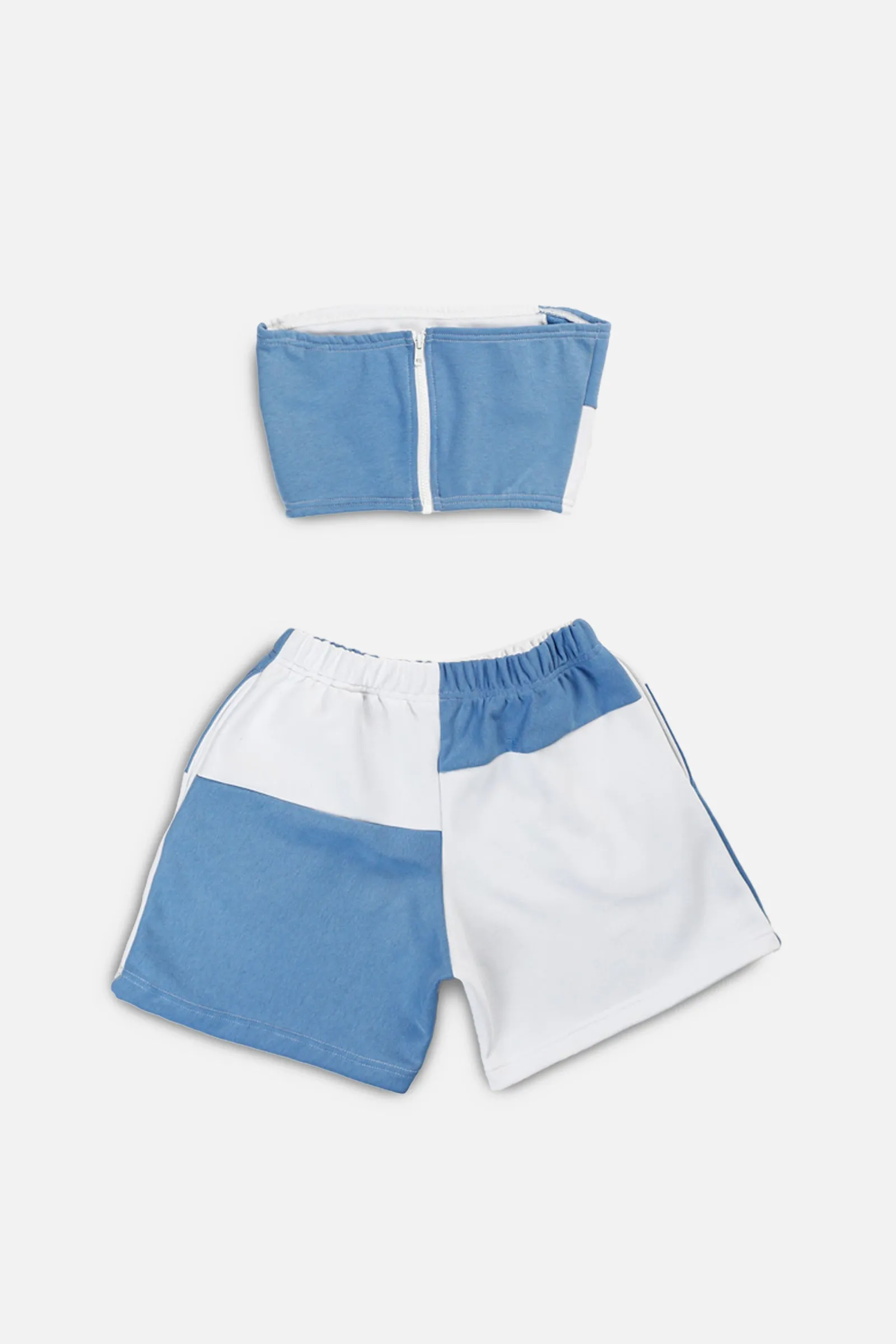 Rework Nike Patchwork Sweatshorts Set - XS