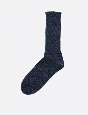 Stylish RoToTo Dark Denim Tone Crew Socks - Premium Comfort and Fashionable Design