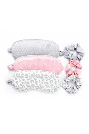 Satin Eye Mask & Scrunchies Set