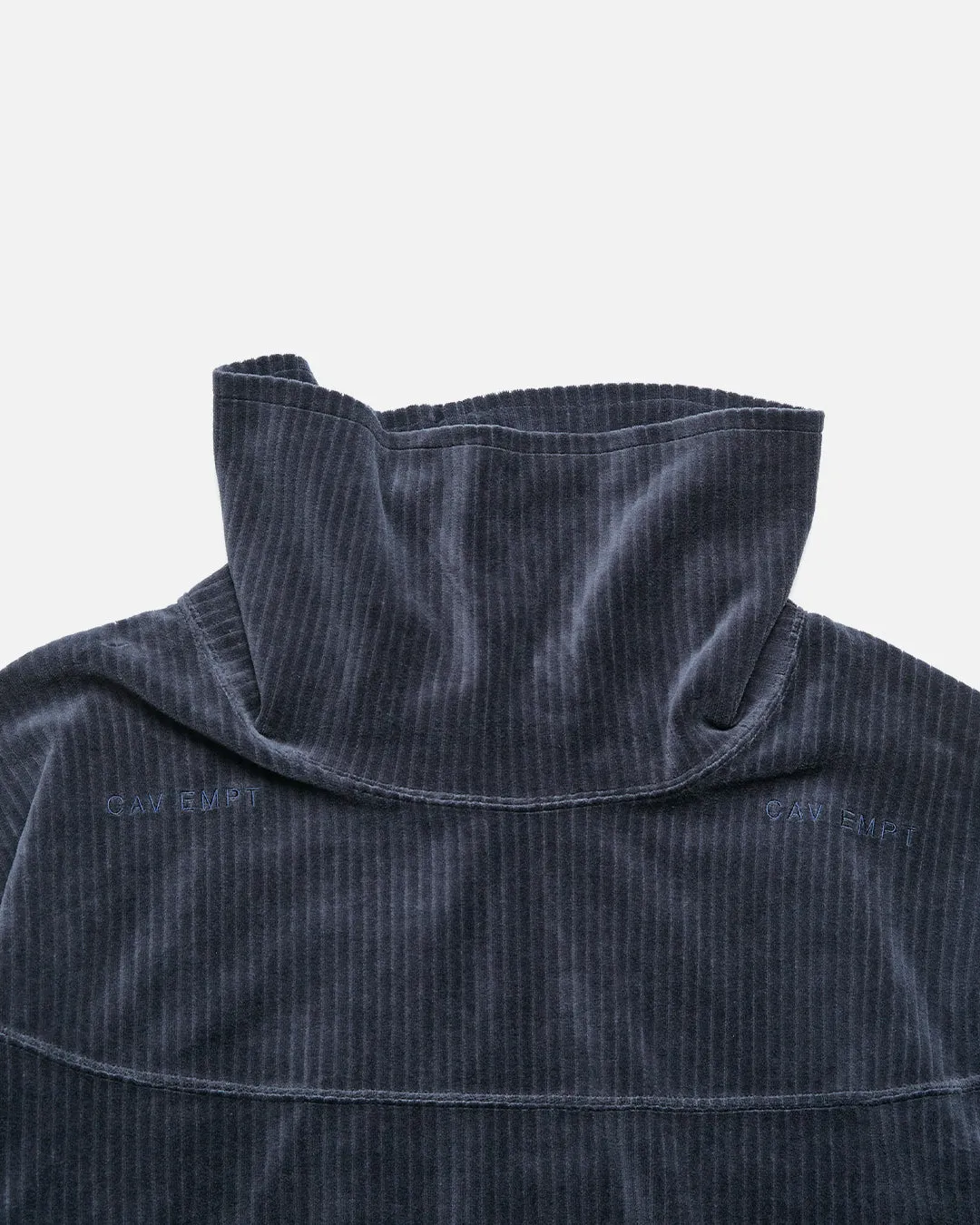 Soft Cord High Neck - Navy