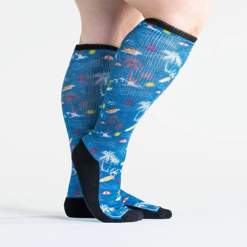 Surfs Up Non-Binding Diabetic Socks