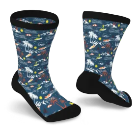 Surfs Up Non-Binding Diabetic Socks