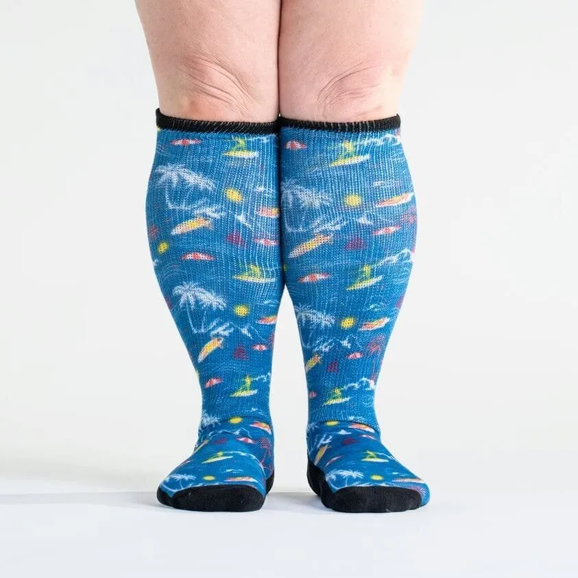 Surfs Up Non-Binding Diabetic Socks