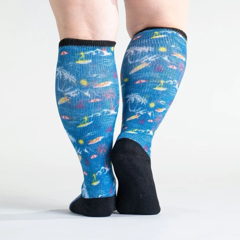 Surfs Up Non-Binding Diabetic Socks