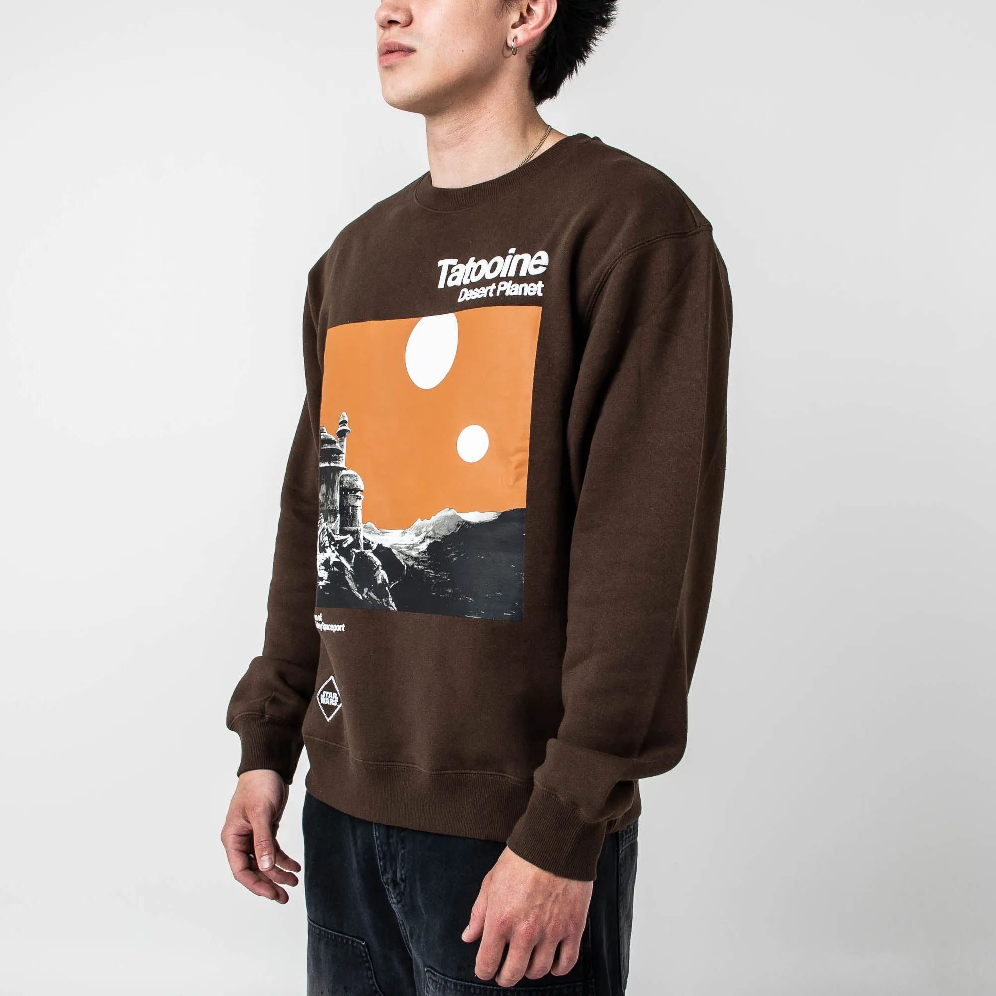 Tatooine Two Setting Suns Crew Sweatshirts