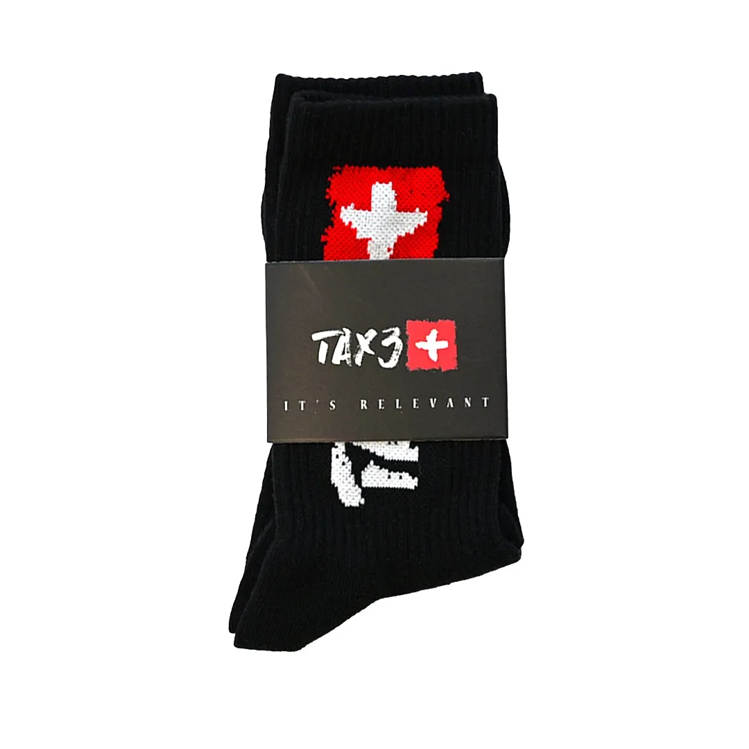 TAX3 SOCKS - BLACK