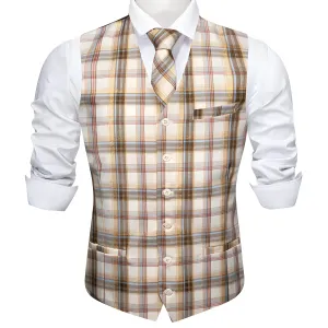 The Hayden Plaid Vest Tie Set - Multiple Colors