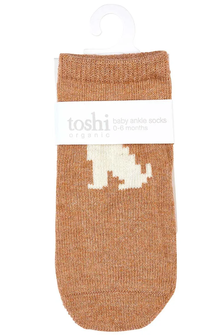 Toshi Organic Baby Socks Jacquard PUPPY