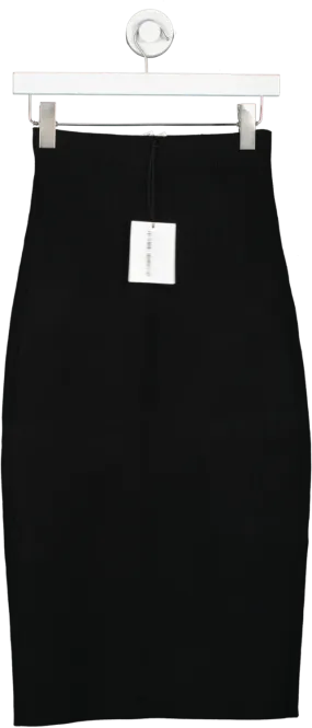 Victoria Beckham Black Fitted Midi Skirt UK 8