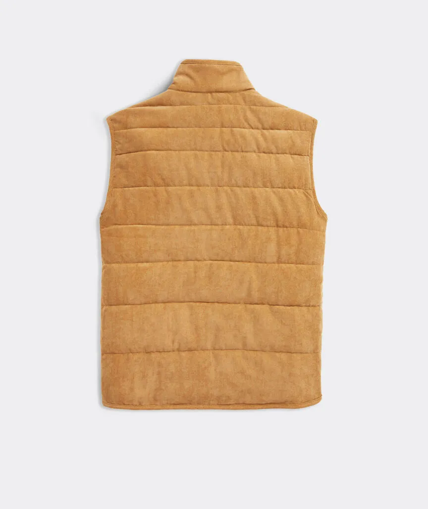 Vineyard Vines Men's Corduroy Puffer Vest - Gingerbread